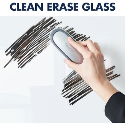 Quartet - Quartet® Tableaux en verre Brilliance effaçable à sec magnétique, 48po x 48po - largeur de 48 po (1219,20 mm) x hauteur de 48 po (1219,20 mm) - Surface En verre trempé - Carré - Horizontale/Verticale - Magnétique - 1 / emballage À SEC BRILLIANCE 4 PI X 4 PI - BLANC