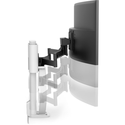 Ergotron TRACE Desk Mount for Monitor, LCD Display - White - 1 Display(s) Supported - 38" Screen Support - 21.61 lb (9800 g) Load Capacity - 75 x 75, 100 x 100 BRIGHT WHITE 