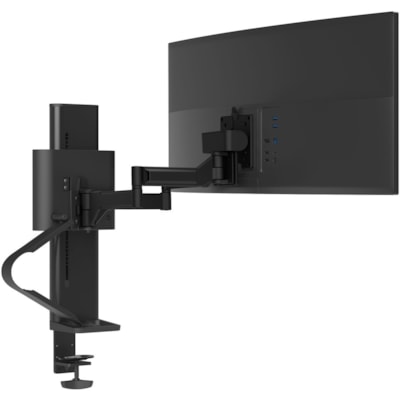 Ergotron TRACE Desk Mount for Monitor, LCD Display - Matte Black - 1 Display(s) Supported - 38" Screen Support - 21.61 lb (9800 g) Load Capacity - 75 x 75, 100 x 100 MBK 
