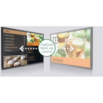 Philips Signage Solutions P-Line Display - 49.50" (1257.30 mm) LCD - 3840 x 2160 - LED - 700 cd/m² - 2160p - HDMI - USB - DVI - SerialEthernet  UHD 3840X2160 750 CD/M2 