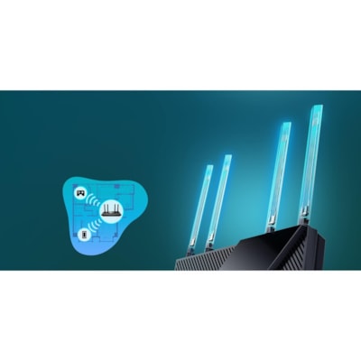 TP-Link Archer AX55 Wi-Fi 6 IEEE 802.11ax Ethernet Wireless Router - Dual Band - 2.40 GHz ISM Band - 5 GHz UNII Band - 4 x Antenna(4 x External) - 375 MB/s Wireless Speed - 4 x Network Port - 1 x Broadband Port - USB - Gigabit Ethernet - VPN Supported - Desktop  