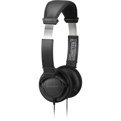 Kensington Classic Headset with Mic and Volume Control - Stereo - Mini-phone (3.5mm) - Wired - Over-the-head - Binaural - Ear-cup - 6 ft (1.83 m) Cable - Noise Cancelling Microphone - Noise Canceling - Black IC AND VOLUME CTRL ROL