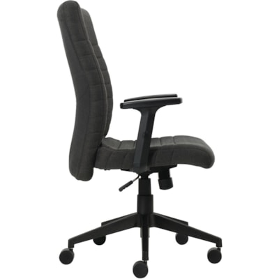 Offices To Go Carleton Management Chair High Back Dark Grey - High Back - Dark Gray - Textured Fabric - 1 Each BACK & SEAT  GRAPHITE FABRIC 
