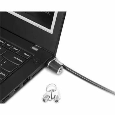 Lenovo NanoSaver Essential Cable Lock - 4.9 ft (1.50 m) Cable - Keyed Lock - Black - Galvanized Steel, Zinc Alloy, Stainless Steel - For Notebook, Docking Station, Desktop Computer, LCD Monitor  ACCS 