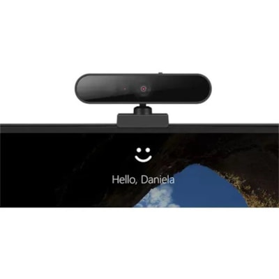 Lenovo Video Conferencing Camera - Black - USB Type C - 1 Each - Full HD - 1920 x 1080 Video - 95° Angle - Tripod Mount, Clip - Microphone - For Computer, Notebook, Monitor - Windows 10, Windows 7, Windows 8, Windows 11, macOS Mojave 10.14, Linux - Plug & Play, 3D Noise Reduction  PERP 