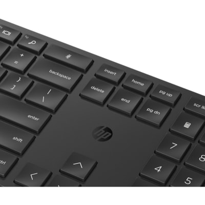 HP 655 Wireless Keyboard and Mouse Combo for business - USB Type A Wireless RF 2.40 GHz Keyboard - English (US) - Black - USB Type A Wireless RF Mouse - 4000 dpi - Black - Symmetrical - AA, AAA - Compatible with PC  