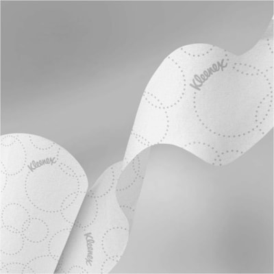 Kleenex - Essuie-tout 54471 - 2 Plilongueur de 500 pi (152,40 m) - 500 Feuilles/Rouleau - 1,75 po (44,45 mm) Matériau - Blanc - Papier - 6 / Étui BLUE CORE 