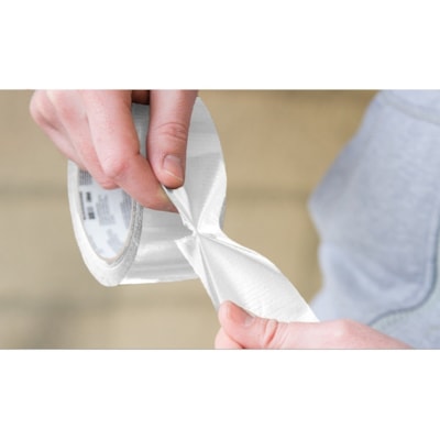 3M Duct Tape - 20 yd (18.3 m) Length x 1.88" (47.8 mm) Width - White - 1 Roll 1.88"X20YD (48 MM X 18.2 M) 12 RLS/CASE