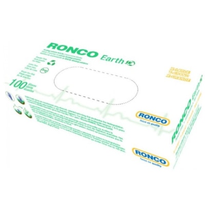 RONCO Earth Examination Gloves - 3 mil (0.08 mm) Thickness x 9.06" (230 mm) Glove Length - Medium Size - For Right/Left Hand - Nitrile - Violet - Biodegradable, Chemical Resistant, Latex-free, Flexible, Lightweight, Extra Strength, Textured, Secure Grip - For Food Handling, Food Processing, Pharmace VIOLET EXAM GLOVES POWDER FREE 100/BOX