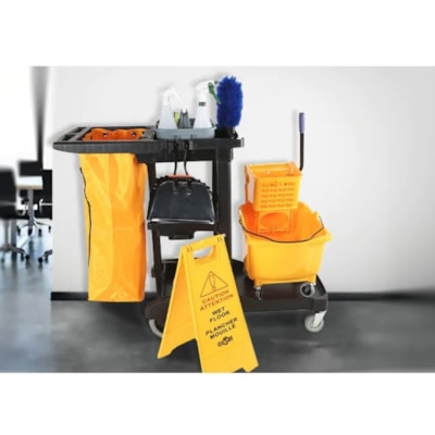 Globe Carry Caddy - Large - 2 lb (907.18 g) Load Capacity - 15.2" (385.06 mm) Length x 13.2" (335.03 mm) Width x 6.7" (169.93 mm) Height - Gray - 20 Pack HEAVY-DUTY  FITS CLEANING CART HOLD UP TO 8 32OZ SPRAYBOTTLES