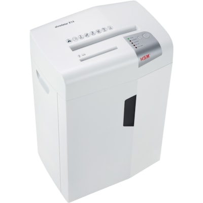 HSM shredstar X14 Cross Cut Shredder - Cross Cut - 14 Per Pass - for shredding Paper, CD, DVD - P-4 - 23.09 L Wastebin Capacity - White TYPE III LVL 4 6.1GAL 6.1 GALLON CAPACITY