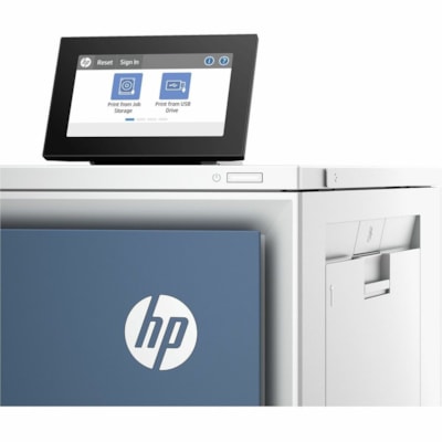 HP LaserJet Enterprise 6701dn Desktop Wireless Laser Printer - Color - 99 ppm Mono / 99 ppm Color - 1200 x 1200 dpi Print - Automatic Duplex Print - 650 Sheets Input - Ethernet - Wireless LAN - Apple AirPrint, Mopria, HP ePrint - 100000 Pages Duty Cycle - Plain Paper Print - Gigabit Ethernet - USB  