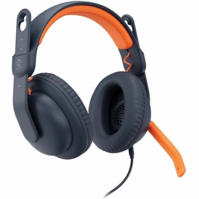 Logitech Zone Learn Headset - Stereo - USB Type A - Wired - Over-the-ear - Binaural - Circumaural - 4.3 ft Cable - Noise Canceling  ACCS 