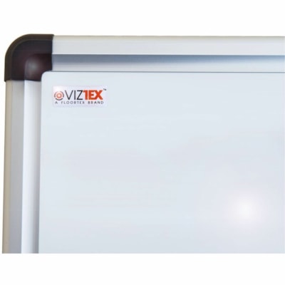 Viztex® Lacquered Steel Magnetic Dry Erase Board with an Aluminium Frame - 24" x 36" - 24" (609.60 mm) Width x 36" (914.40 mm) Height - White Lacquered Steel Surface - Aluminum Frame - Rectangle - Horizontal/Vertical - Magnetic - Magnetic, Scratch Resistant, Stain Resistant, Ghost Resistant  MAGNETIC LACQUERED STEEL ALUMINUM FRAME HIDES MOUNTS