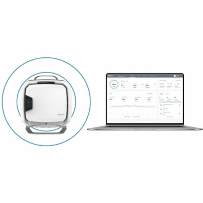 Fellowes Array AS1 Air Purifier - True HEPA - 1800 Sq. ft. - 1795.3 gal/min (6796043.184 mL/min) - White -Mounted White 