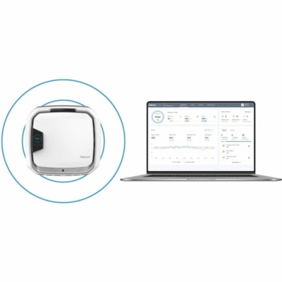 Fellowes Array AW1 Air Purifier - True HEPA - 1800 Sq. ft. - 6796 L/min - White, Silver ounted Air Purifier White 