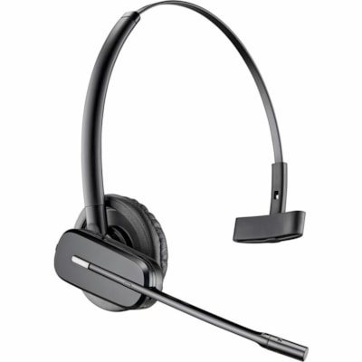 Poly CS540 XD Extra Density Convertible Headset TAA - Mono - Wireless - DECT - 350 ft (106.68 m) - 20 Hz to 20 kHz - Over-the-ear, Over-the-head - Monaural - Outer-ear - Noise Cancelling Microphone - Black   CONVERTIBLE HEADSET-US 