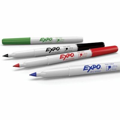 Expo Ultra Fine Tip Low Odor Dry-Erase Markers - Ultra Fine Marker Point - Assorted Ink - 8 / Pack ULTRA FINE TIP ASSORTED COLORS