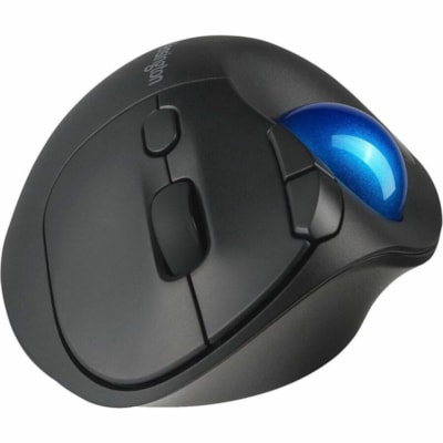 Kensington Pro Fit Ergo TB450 Trackball - Optical - Wireless - Bluetooth - 2.40 GHz - Black - USB 2.0 Type A - 1600 dpi - Trackball, Scroll Wheel - 5 Programmable Button(s) - 1 / Each  TRACKBALL BLK 