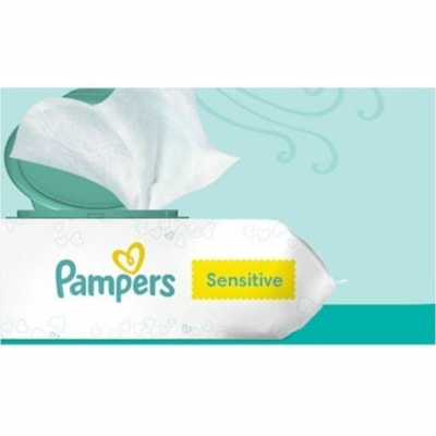 Pampers Sensitive Cleaning Wipe - White - 588 / Box SENSITIVE PERFUME FREE 588 COUNT