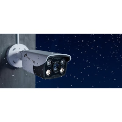 TP-Link VIGI VIGI C340 4 Megapixel Outdoor Network Camera - Color - Bullet - 98.43 ft (30 m) Infrared/Color Night Vision - H.265+, H.265, H.264+, H.264, H.264 (MP), H.264 HP, H.265 (MP) - 2560 x 1440 - 4 mm Fixed Lens - 30 fps - CMOS - IP66 - Weather Proof, Water Proof  PERP 