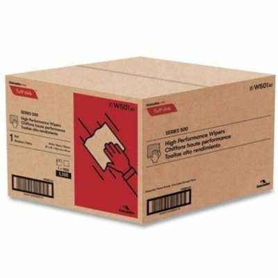 Cascades PRO High Performance Spunlace Wipers, Jumbo Roll - 1 Ply - Multifold - 10" (254 mm) Width x 13" (330.20 mm) Length - 1100 Sheets/Roll - White - Wood Pulp, Polypropylene - 1 S500 1100 SHTS/ROLL 1 ROLL/CASE