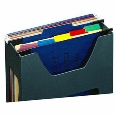 Pendaflex 1/3 Tab Cut Letter Recycled Hanging Folder with Fastener - 2" Expansion - Bonded Fastener - 1" Fastener Capacity - Top Tab Position - Pressboard, Pressguard - Blue - 25% Recycled - 1 PERSONNEL 