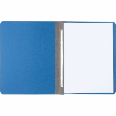 ACCO Presstex Letter Report Cover with Fastener - 3" (76.20 mm) Folder Capacity - 8 1/2" (215.90 mm) x 11" (279.40 mm) - 1 x Prong Fastener(s) - 20 pt. (7.04 mm) - Tyvek, Presstex - Light Blue - 1 Piece 2 PRONG FASTENER 8-1/2 CENTRE 3" CAP.  50% RECYCLED  30% PCW