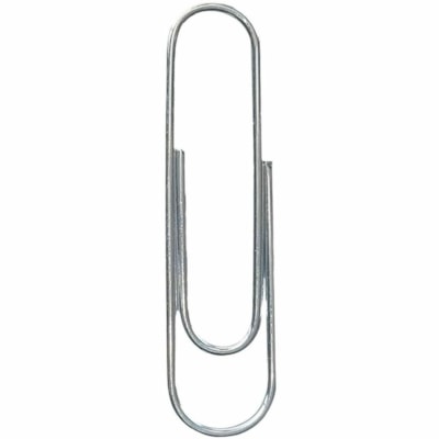 Grand & Toy Paper Clip - No. 1 - 1.18" (30 mm) Length - for Paper - Smooth, Corrosion Resistant - Silver - Galvanized Steel - 10/Box - 1000 / Pack  