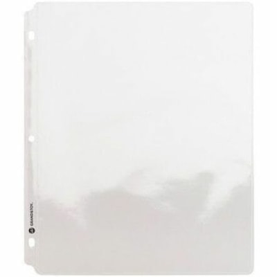 Grand & Toy - Pochette protectrice 98217 - largeur de 9,2 po (233,7 mm) x longueur de 11,2 po (284,5 mm) x épaisseur de 2 mil (0,05 mm) - Feuille, Document Capacité - Pour format lettre 8 1/2 po (215,90 mm) x 11 po (279,40 mm) Feuilles - 3 xsTrous - 3 Anneaux - Reliure à anneaux - LIGHTWEIGHT  LETTER  CLEAR 3 HOLE PUNCHED  TOP LOAD