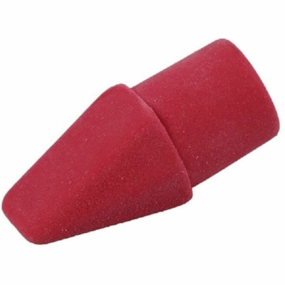 Grand & Toy Arrowhead Eraser Caps, Pink, Pack of 12 - Pink - Arrow - Rubber - 0.33" (8.38 mm) Width x 0.90" (22.86 mm) Height - 12 / Pack - Non-smudge, Soft, Tear Resistant SUGGESTED SUB DIX79003 