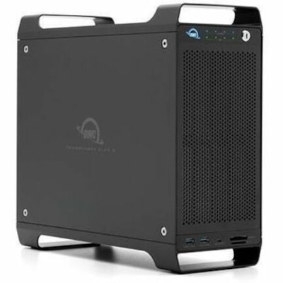 OWC ThunderBay Flex 8 External Storage Solution - 8 x HDD Supported - 7 x HDD Installed - 112 TB Installed HDD Capacity - Serial ATA - 1 x SSD Installed - 2 TB Total Installed SSD Capacity - Serial ATA Controller - RAID Supported - 0, 1, 4, 5, 0+1, JBOD RAID Levels - 8 x Total Bays - 8 x 2.5"/3.5" B EEXT 