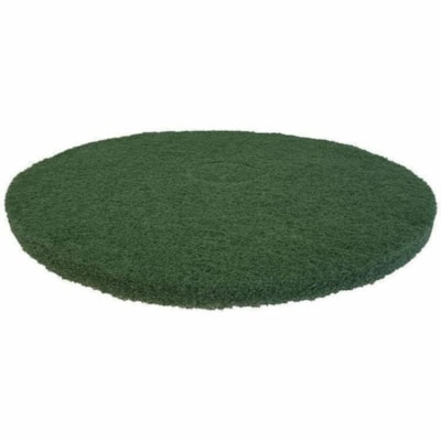 Globe Green Scrubbing Floor Pads - 16" Dia. Pad / Green - 16" (406.40 mm) Diameter - Floor, Scrubbing, Stripping350 rpm Speed Supported - Dirt Remover, Scuff Mark Remover, Abrasive, Heavy Duty - Green - 1 UP TO 350 RPM MACHINES HEAVY DUTY SCRUBBING