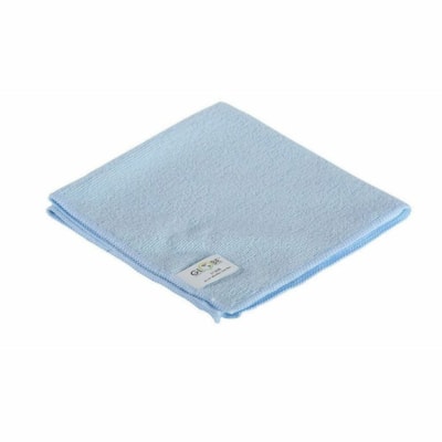 Globe Surface Cleaner - For Hospital, Nursing Home - Cloth - 14" (355.60 mm) Length x 14" (355.60 mm) Width - Disposable, Disinfectant, Launderable, Non-abrasive, Non-scratching, Soft - Blue - 10 / Pack WITHSTANDS HUNDREDS OF WASHES GREEN CLEANING -  240GSM