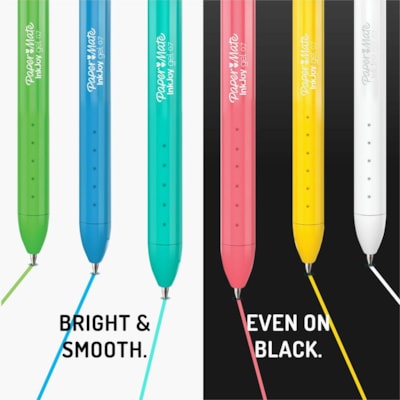 Paper Mate Inkjoy Gel Bright! Pens, Medium Point (0.7mm) - 0.7 mm (0.03") Medium Pen Point - Retractable - Assorted Ink - Gel-based - Assorted Barrel - 6 / Pack INKJOY BRIGHT 
