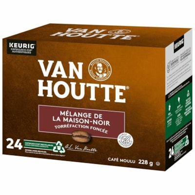 VAN HOUTTE - Coupe K Café 5000375858 - Compatible avec Cafetière Keurig K-Cup - Américaine, Normal - Foncé - Coupe K - Mélange maison, Classique - Kasher - 24 / boîte 24/BOX 