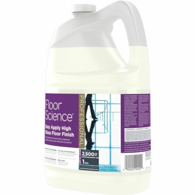 Diversey - Finition de plancher Floor Science - Pour Sol - Prêt à l'emploi - 3,79 L - 8,8 pH - Ammoniaque Arôme - Résistant aux rayures, Résistant aux éraflures, Séchage rapide - Blanc cassé - 4 / Récipient  