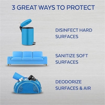 Lysol Disinfectant - For Nonporous Surface, Hard Surface, Multipurpose - Spray, Aerosol - 1.19 lb (539 g) - Lemon Breeze Scent - Odor Resistant, Antibacterial, Easy to Use - 1 Unit LEMON BREEZE 