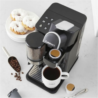 Cuisinart Grind & Brew Single-Serve Coffeemaker - Programmable - 1.42 L - Single-serve - Grinder - K-Cup Pod/Capsule Brand - Black - Charcoal Filter GRIND & BREW 