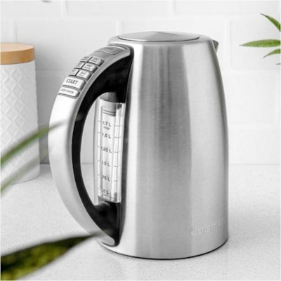 Cuisinart PerfecTemp Cordless Electric Programmable Kettle - 1500 W - 1.70 L - Silver 1500 WATTS OF POWER 