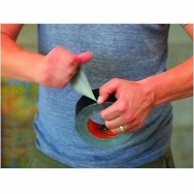 Gorilla Glue Black Tape - 10 yd (9.1 m) Length x 1" (25.4 mm) Width - Black - Moisture Resistant, Weather Resistant, UV Resistant, Temperature Resistant - For Project, Indoor, Outdoor, Wood, Stone, Stucco, Brick, Metal, Vinyl  