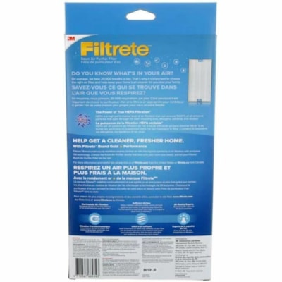 3M Premium Allergen, Bacteria, & Virus Filter FAPF-CA-F1-PBV, True HEPA, F1, 1/Pack - HEPA - For Air Purifier - Remove Bacteria, Remove Allergens, Remove Virus, Remove Airborne Particles, Remove Dust, Remove Lint, Remove Mold Spores, Remove Debris, Remove Pet Dander - 100% Particle Removal Efficienc TRUE HEPA  F1  1/PACK FOR RESIDENTIAL USE ONLY