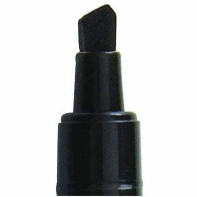 Quartet - Marqueur effaçable à sec EnduraGlide - Gras Pointe biseautée Pointe de marqueur - Ink Noir - Liquide - 4 emballage QUARTET  NOIR ENDURA GLIDE 