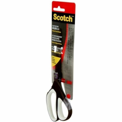 Scotch Precision Scissors - 8" (203.20 mm) Overall Length - Left/Right - Titanium - Straight Tip - Black - 1 / Pack 8'' SCISSORS BLACK TITANIUM NONSTICK