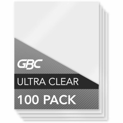 Swingline GBC UltraClear Laminating Pouch - Sheet Size Supported: Legal - Laminating Pouch/Sheet Size: 9" (228.60 mm) Width x 14.50" (368.30 mm) Length x 3 mil (0.08 mm) Thickness - Glossy - for Laminator, Document - Flexible - Ultra Clear - 100 Pack LEGAL 9" X 14 1/2" 100/PK 