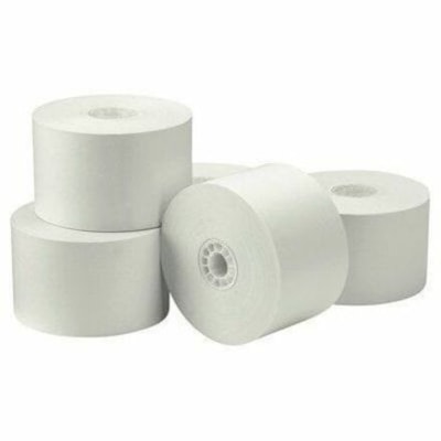 Mcdermid Paper Converters Bond Paper - 1 3/4" x 165 ft - 14.20 lb Basis Weight - Single Ply - White - 12 Roll BOND PAPER 2-3/4" DIAMETER 