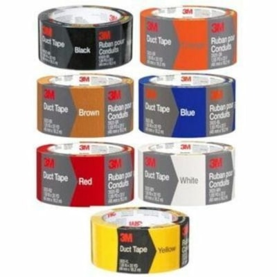 3M Duct Tape - 19.9 yd (18.2 m) Length x 1.89" (48 mm) Width - Yellow - For General Purpose, Industrial, Color Coding, Crafting, Decorating, Repair - 1 / Unit 1.88"X20YD (48 MM X 18.2 M) 12 RLS/CASE