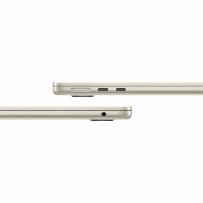 Apple MacBook Air MRXU3LL/A 13.6" Notebook - Apple M3 - 8 GB - 512 GB SSD - English (US) Keyboard - Starlight - Apple M3 Chip - 2560 x 1664 - macOS Sonoma - Apple - True Tone Technology, In-plane Switching (IPS) Technology, Liquid Retina Display - Front Camera/Webcam - 18 Hours Battery Run Time - IE le M3 chip with 8-core CPU and  10-core GPU  8GB  5