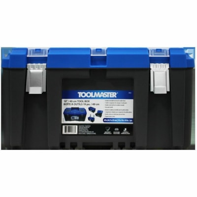 TOOL MASTER Storage Case - External Dimensions: 10" Width x 10" Depth x 19" Height - Lid, Latch, Padlock Closure - Plastic, Metal - Black - For Tool, Housing CLEAR LID 