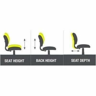Global Score Chair - Fabric Seat Material - Fabric Back Material - Black Frame Color - Low Back TERRACE BLACK 
